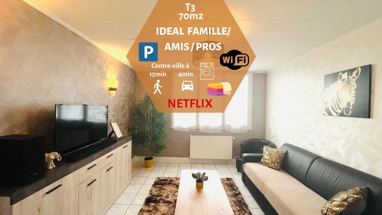 "Le Savanna" Magnifique T3 Montlucon Centre - Hopital - Parking Gratuit Eksteriør bilde